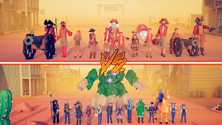 MEGA WILD WEST vs MEGA PIRATE TEAM - Totally Accurate Battle Simulator | TABS