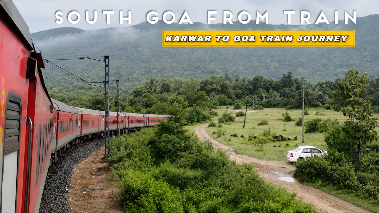 Journey in Karwar Madgaon Express | Karwar to Goa Train Journey | WDP4D Train Journey
