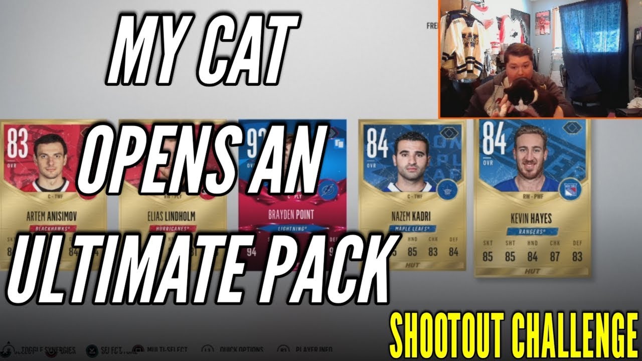 CAT METHOD?! - NHL 18 Shootout Challenge & ULTIMATE PACKS