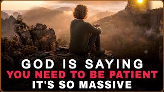 LISTEN GOD IS SAYING JUST BE PATIENT EVERYTHING HAPPEN FOR A MAJOR PURPOSE - CHRISTIAN MOTIVATION