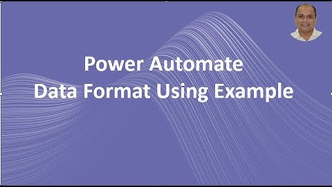 Power Automate - Format data with an example and send an email.