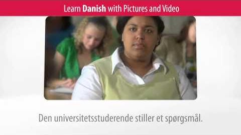 Learn Danish Vocabulary with Pictures and Video - Danish Expressions and Words for the Classroom 2