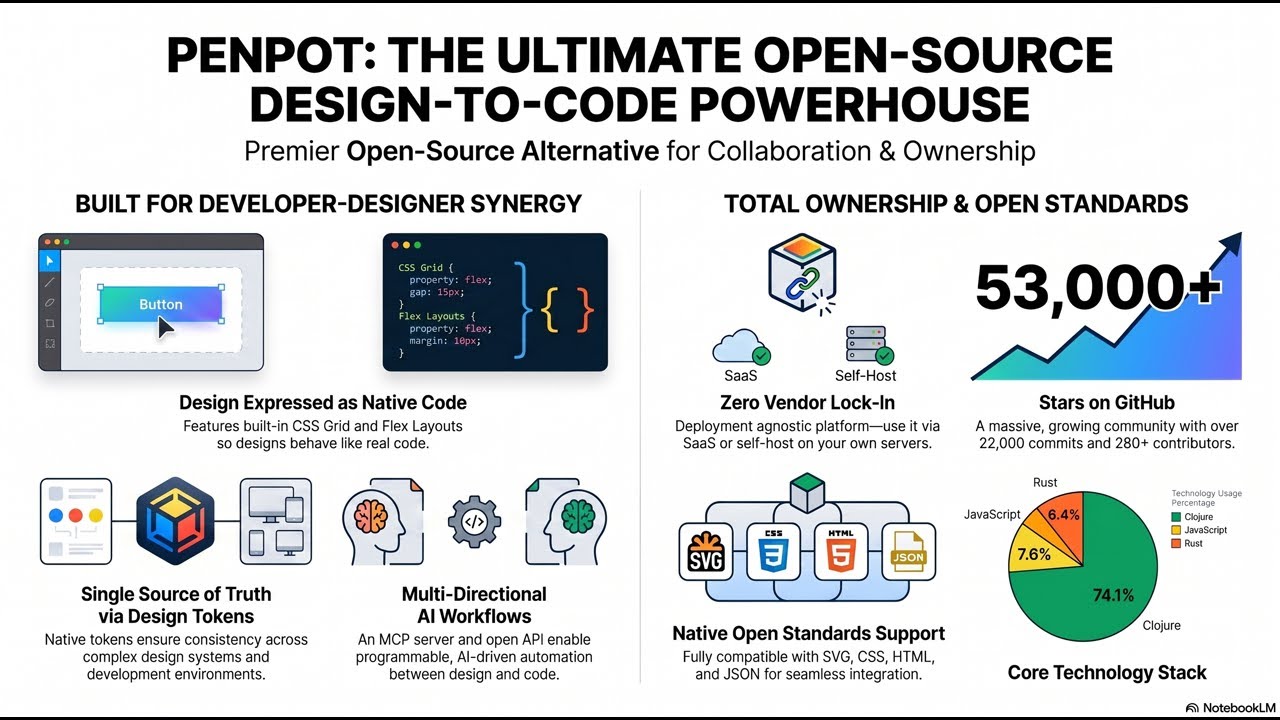 Penpot: Open-Source Design Tool Bridging the Designer-Developer Gap