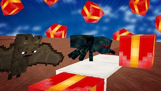 [루태] 박쥐 vs 동굴 거미?! [마인크래프트 모드 매치 '럭키 블럭 레이스' *단편*] Minecraft Lucky Block Present Mod