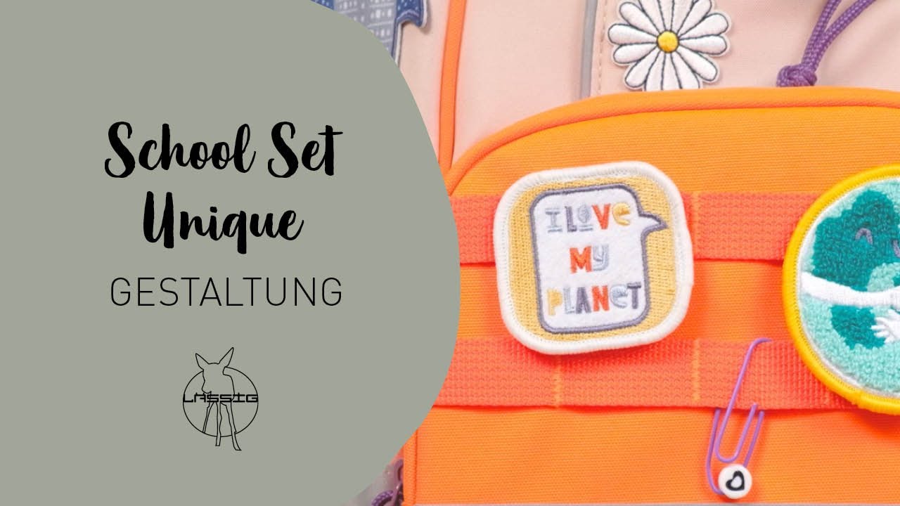 Schulranzen Set Unique | LÄSSIG Schulranzen ideal an das Kind anpassen! | Schule | LÄSSIG