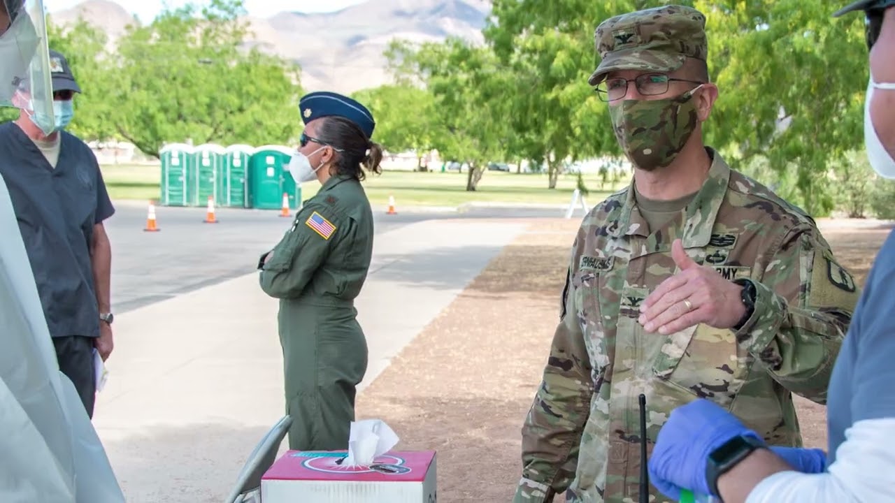 Col Cerniauskas Visits COVID Testing Sites