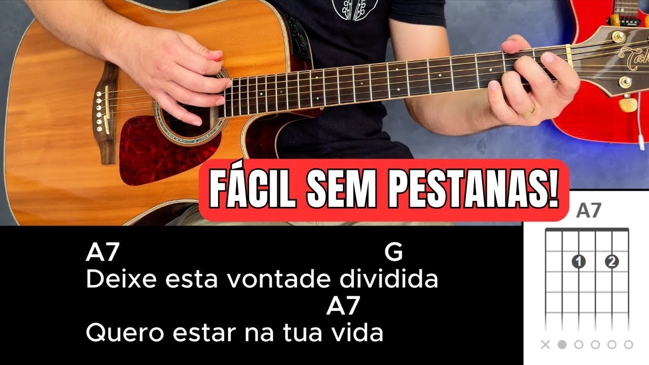 Como Tocar VONTADE DIVIDIDA (Simplificada Sem Pestanas) Milionário e José Rico