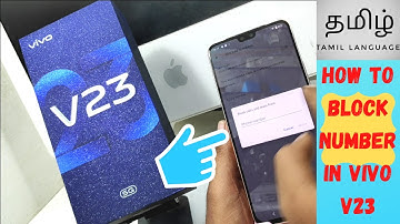 How to Block Number in VIVO V23 /VIVO V23 pro in Tamil | How to block my contact number In Vivo V23