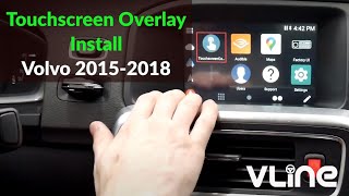 How to install and calibrate touchscreen overlay to Volvo S60 S80 V40 V60 XC60 2015 - 2018 stereo screenshot 4