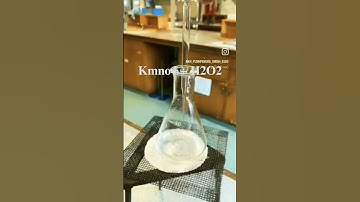 kmno4 + h2o2 chemical reaction #chemistry #shorts #short #motivation #edit #education