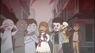 我是恐怖游戏里唯一的外卖员，白天给玩家送，夜里给下班的诡异送 #简笔画 #二次元 #原创动漫