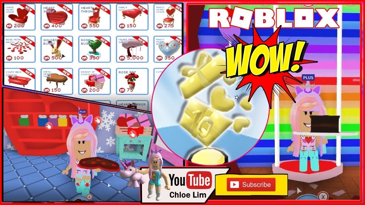 Meepcity Getting Some Valentine Furniture And That Gift 10 Items Trophy Loud Warning Youtube - roblox code on meep city roblox free items 2019