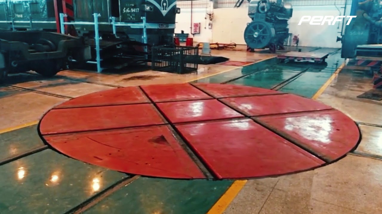 360 degree turntable transfer car