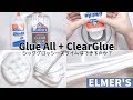 【ASMR】ELMER'S Glue AllとClear Glueでシックグロッシースライムを作る【音フェチ Slime 슬라임】