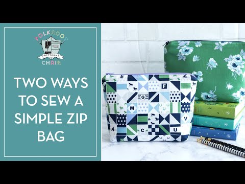 How to Sew A Zipper Bag