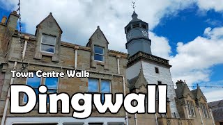 Dingwall, Scottish Highlands【4K】| Town Centre Walk 2021