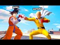 Npc battle between goku vs saitama in overgrowth