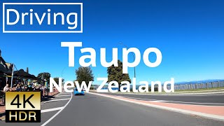 4K - Driving Taupo, New Zealand