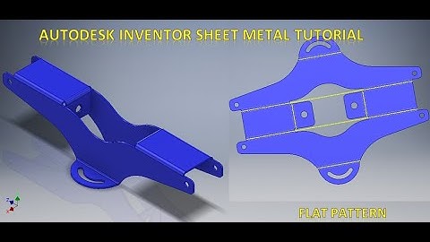 Autodesk Inventor Sheet Metal Drawing Tutorial || Sheet Metal Flat Pattern in Autodesk Inventor 3d