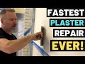 FASTEST PLASTER REPAIR EVER!! (30-MINUTE FIX: Plaster Gouges, Divots, Pockmarks!)