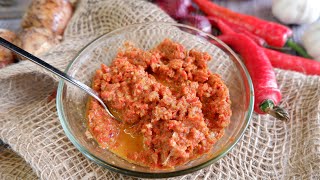 Super Easy Sambal Belacan (English Recipe) 参巴峇拉煎酱 Sambal Terasi 南洋风味 Sambal Trassi (Trassie)