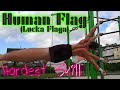HUMAN FLAG - Hardest Street Workout Move