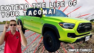 Simple Things To Extend The Life Of Your Toyota Tacoma