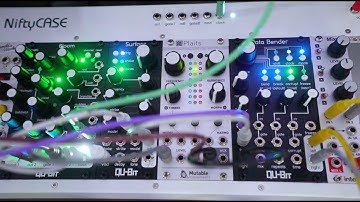 Qu-Bit Bloom, MI Plaits, Qu-Bit Data Bender, and GFI Specular Tempus