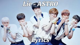 Lie - Astro Lyrics En Español