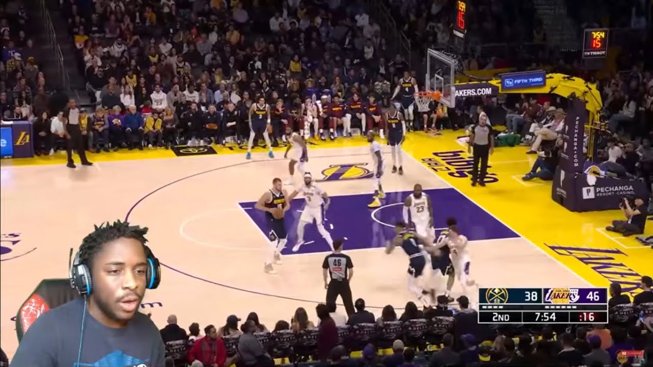 РЕАКЦИЯ НА «Лос-Анджелес Лейкерс» — «Денвер Наггетс». Полные обзоры матча!