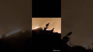 incendio en hualqui, region del biobio, chile.