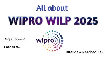 Wipro Interview Reschedule | Wipro WILP 2025