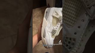 How to unyellow Jordan 4 netting and soles . #howto #unyellow #netting #soles #ice #fyp