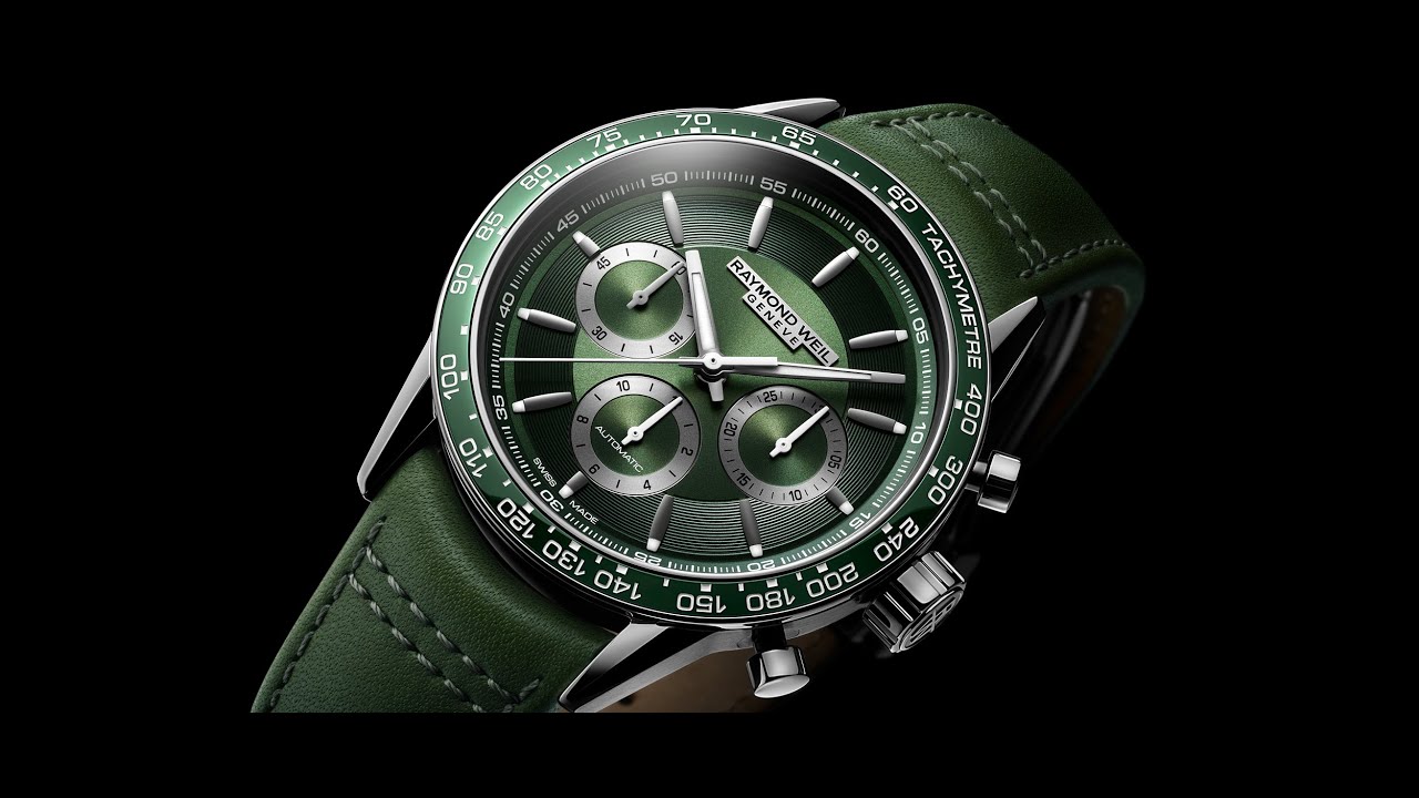 Freelancer Chronograph Green – Swiss Emporium