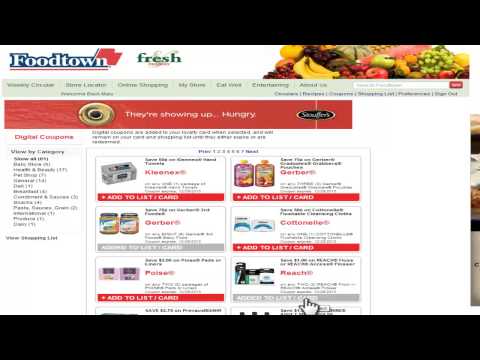 Foodtown Digital Coupons How To