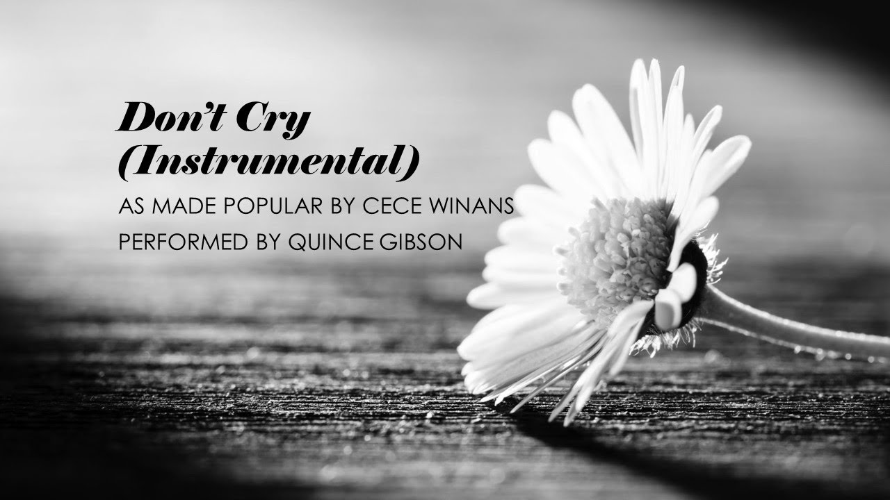 Don't Cry For Me - Cece Winans (Piano Instrumental)