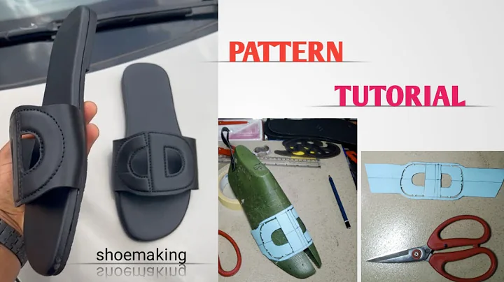 How to make pattern for this ladies unique complicated slide slippers #beginners #shoemaking