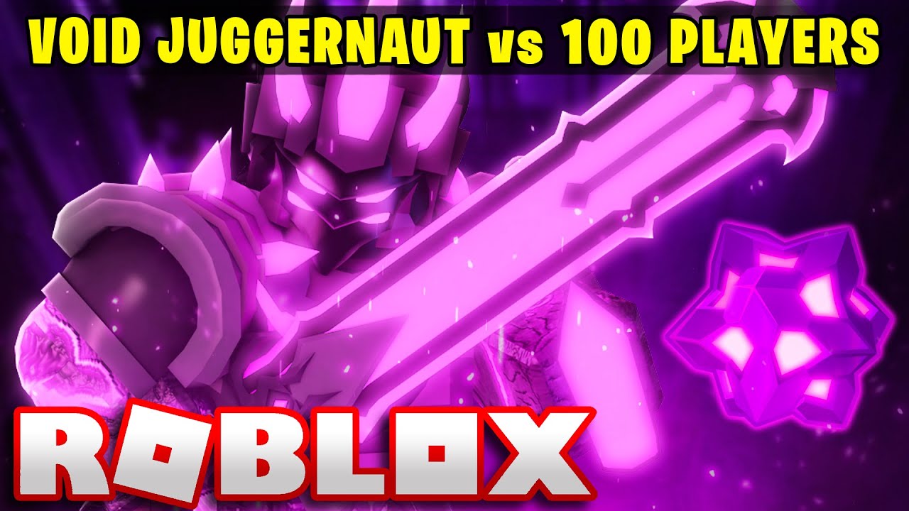 1 VOID JUGGERNAUT vs 100 PLAYERS (Roblox Bedwars) - YouTube