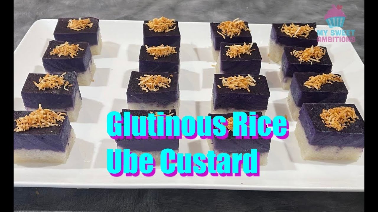 Glutinous Rice Ube Custard-mysweetambitions