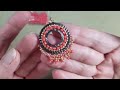 Coral Concentric Earrings Part 1 - Brick Stitch with Concentric Frames