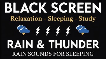 🔴 Heavy Rainstorm Ambience – Black Screen White Noise for Sleep & Relaxation