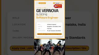 GE Vernova Hiring Python Fullstack Engineer | Bengaluru Job