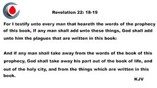 Revelation 22: 18-19