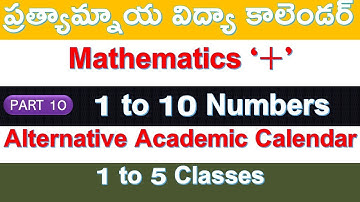 ALTERNATIVE ACADEMIC CALENDAR/MATHEMATICS ADDITIONS/1-5 CLASSES/PART-10