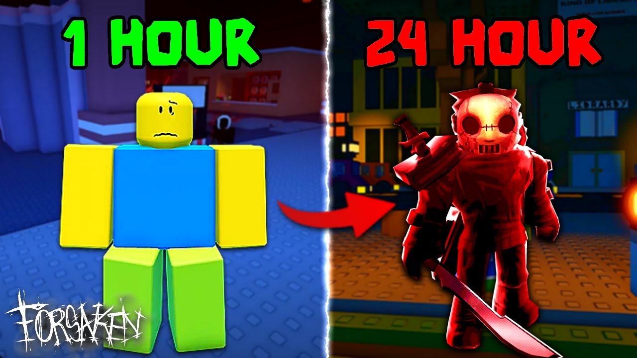 I SPENT 24 HOURS in Roblox FORSAKEN | Noob To Pro Journey in Forsaken # ...