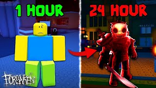 I SPENT 24 HOURS in Roblox FORSAKEN | Noob To Pro Journey in Forsaken #forsaken #robloxforsaken