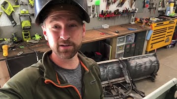 Converting an old snow plow to work on  John Deere Tractor 4520