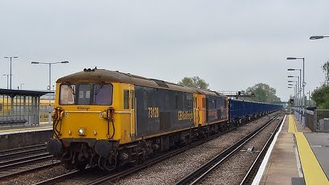 (HD) 4Z73 73128 + 73141 Dollands Moor - Tonbridge Yard