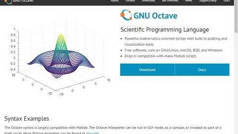 How to download GNU OCTAVE PROGRAMMING LANGUAGE?