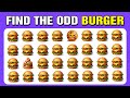 100 puzzles for GENIUS | Find the ODD One Out - Junk Food Edition 🍔🍕 Guess The Food, Drink By Emoji